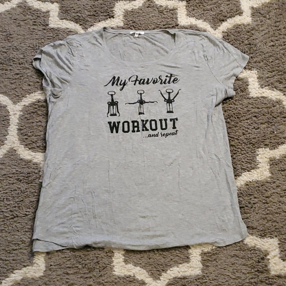 Maurices Wine Workout T Shirt.